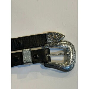 Nocona Men's Black Leather Bullhide Belt